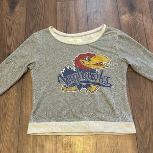 KU Jayhawks sweater three square size XL